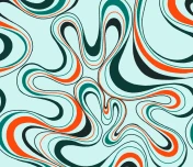 green wavy pattern